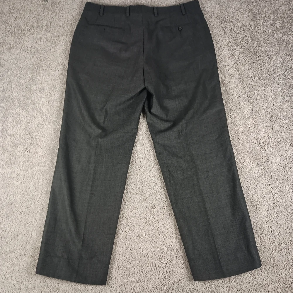 Lauren Ralph Lauren 36x32‎ Wool Flat Front Grey Mens Dress Pants
